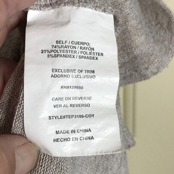 A Beautiful Soul (Arula) Womens Size AB US 14-18 Reverse‎ Zip Top Hi Lo Hemline - Picture 10 of 11